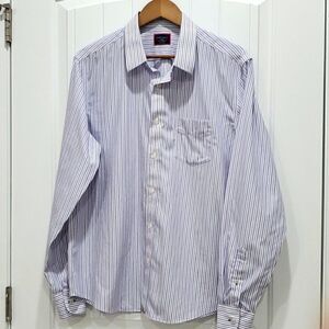 Untuckit mens long sleeve dress shirt, size large